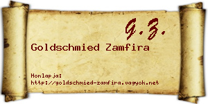 Goldschmied Zamfira névjegykártya